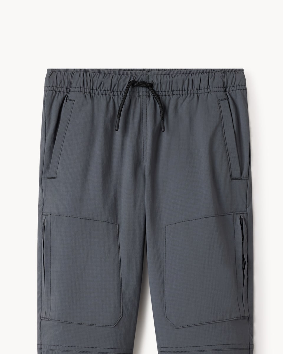 image 1 of F&F Active Boys TECHSPORT Cuffed Joggers in Grey