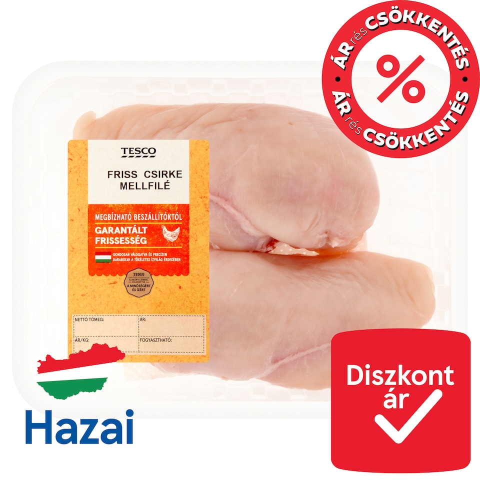 Tesco friss csirke mellfilé 500 g