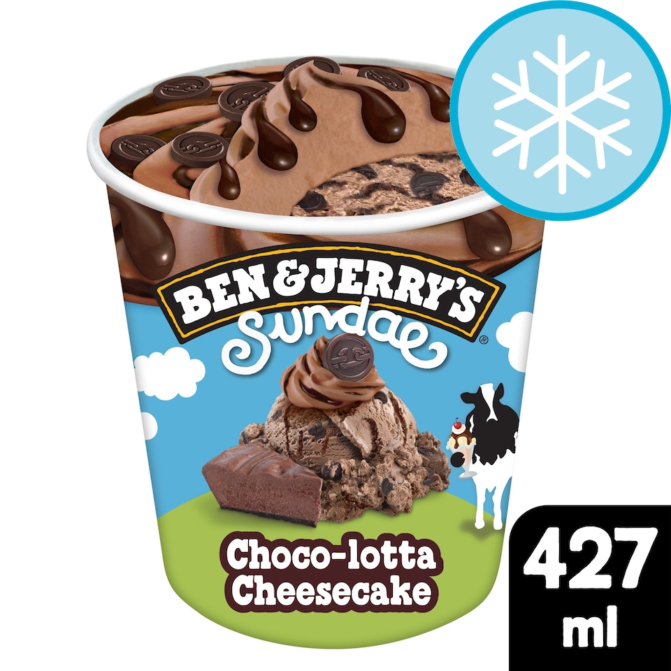 image 1 of Ben & Jerry's Sundae Choco-Lotta Cheesecake Ice Cream Tub 427ml