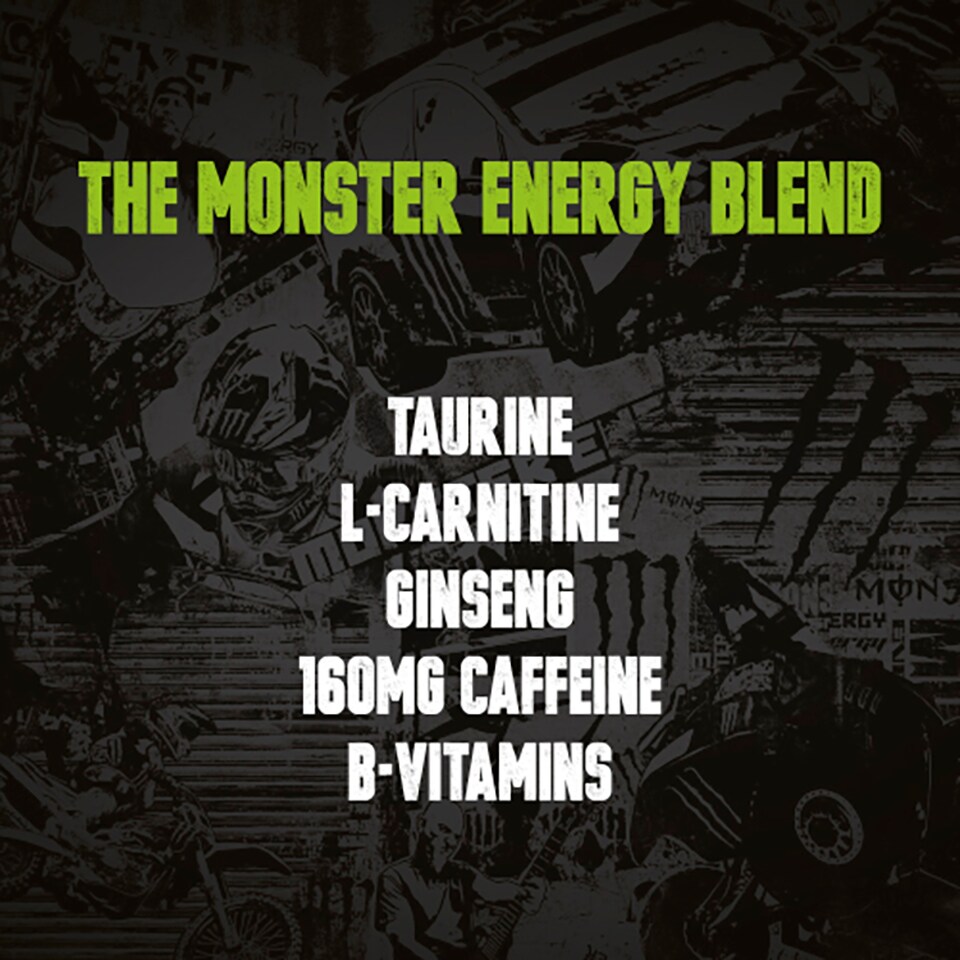image 1 of Monster Energy Drink Zero Sugar 4x500ml