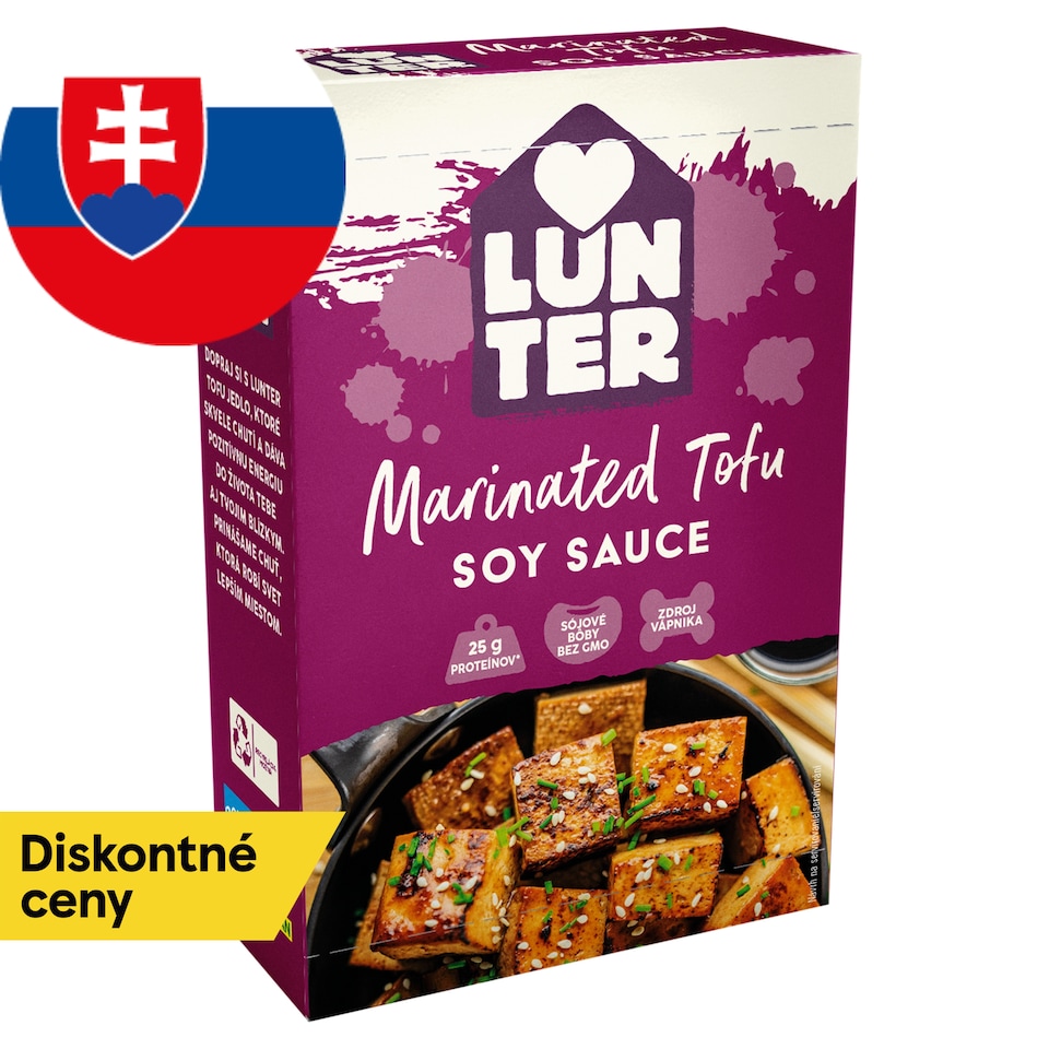LUNTER Marinované tofu Soy Sauce 180 g