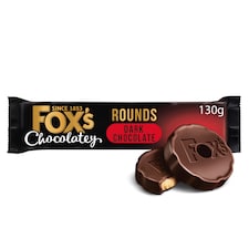 Fox's Fabulous Chocolatey Dark Chocolate Rounds 130g