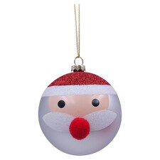TESCO SANTA HEAD BAUBLE 