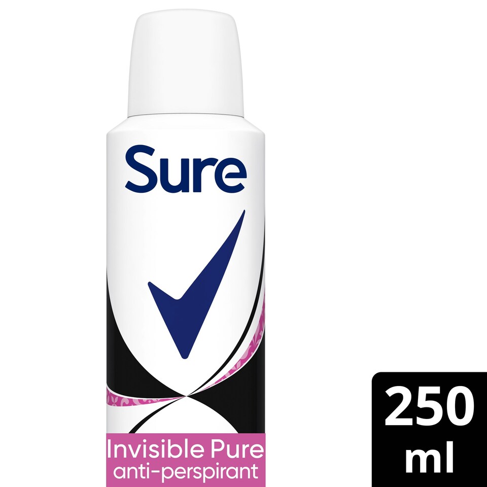 image 1 of Sure Women Invisible Pure Antiperspirant Deodorant 250Ml