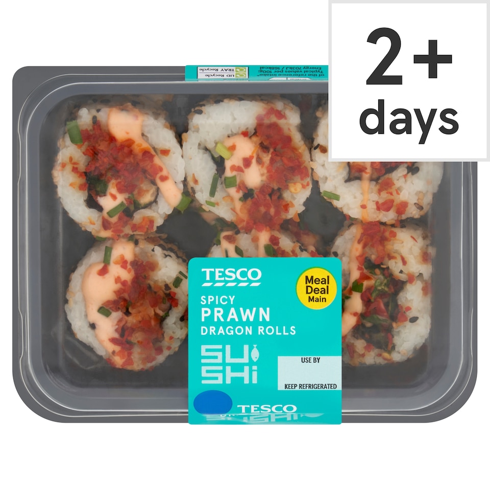 Tesco Spicy Prawn Dragon Roll 165g