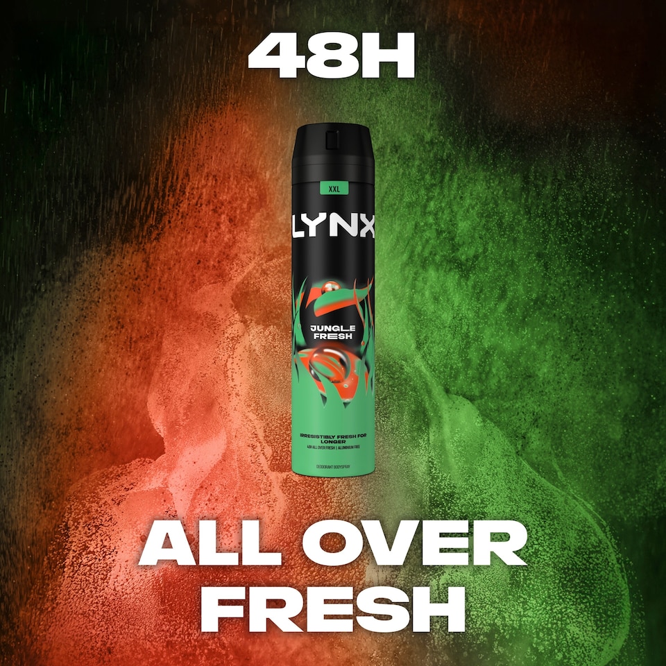 image 1 of Lynx Jungle Fresh Bodyspray Deodorant for Men 250ml