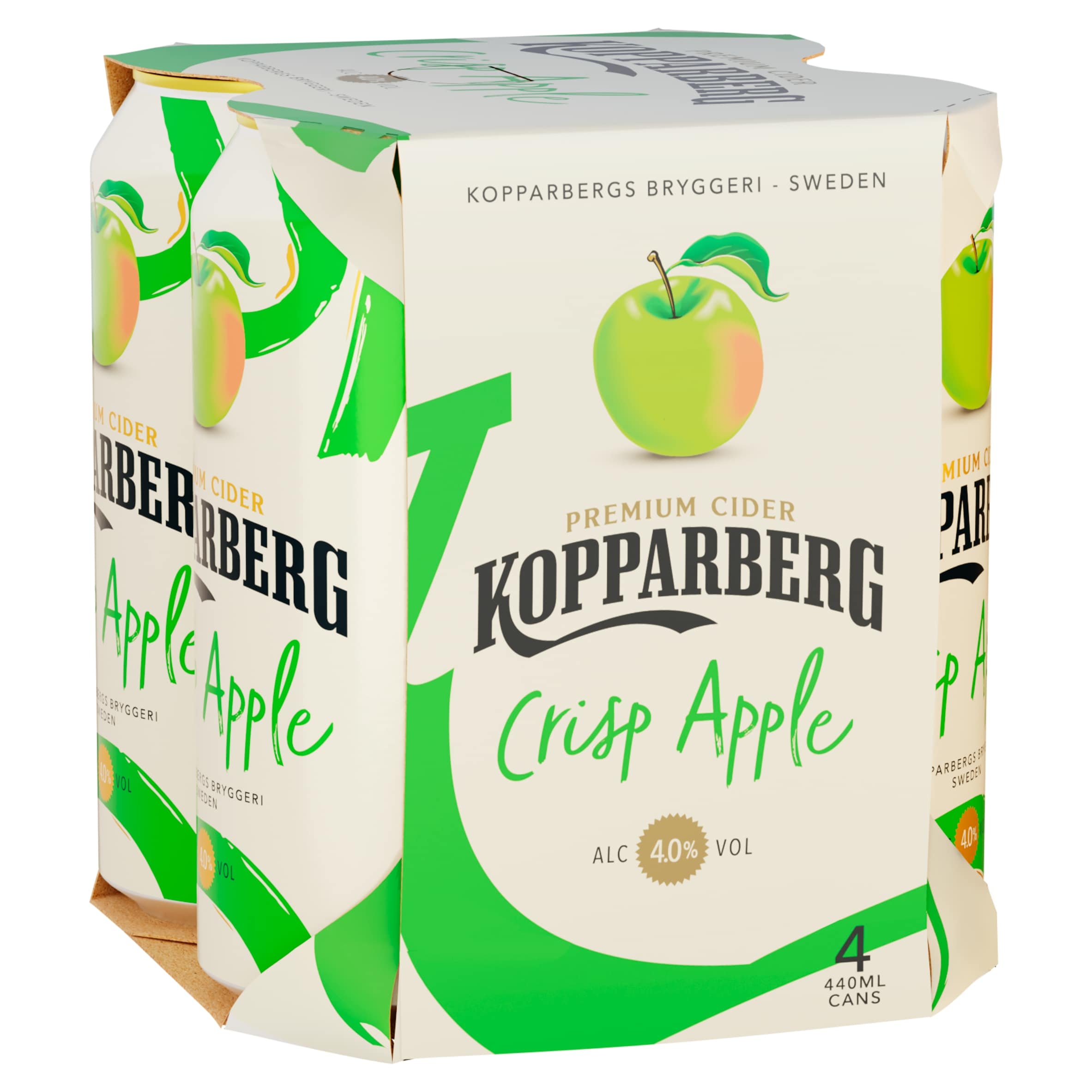 Kopparberg Crisp Apple Premium Cider 4x440ml