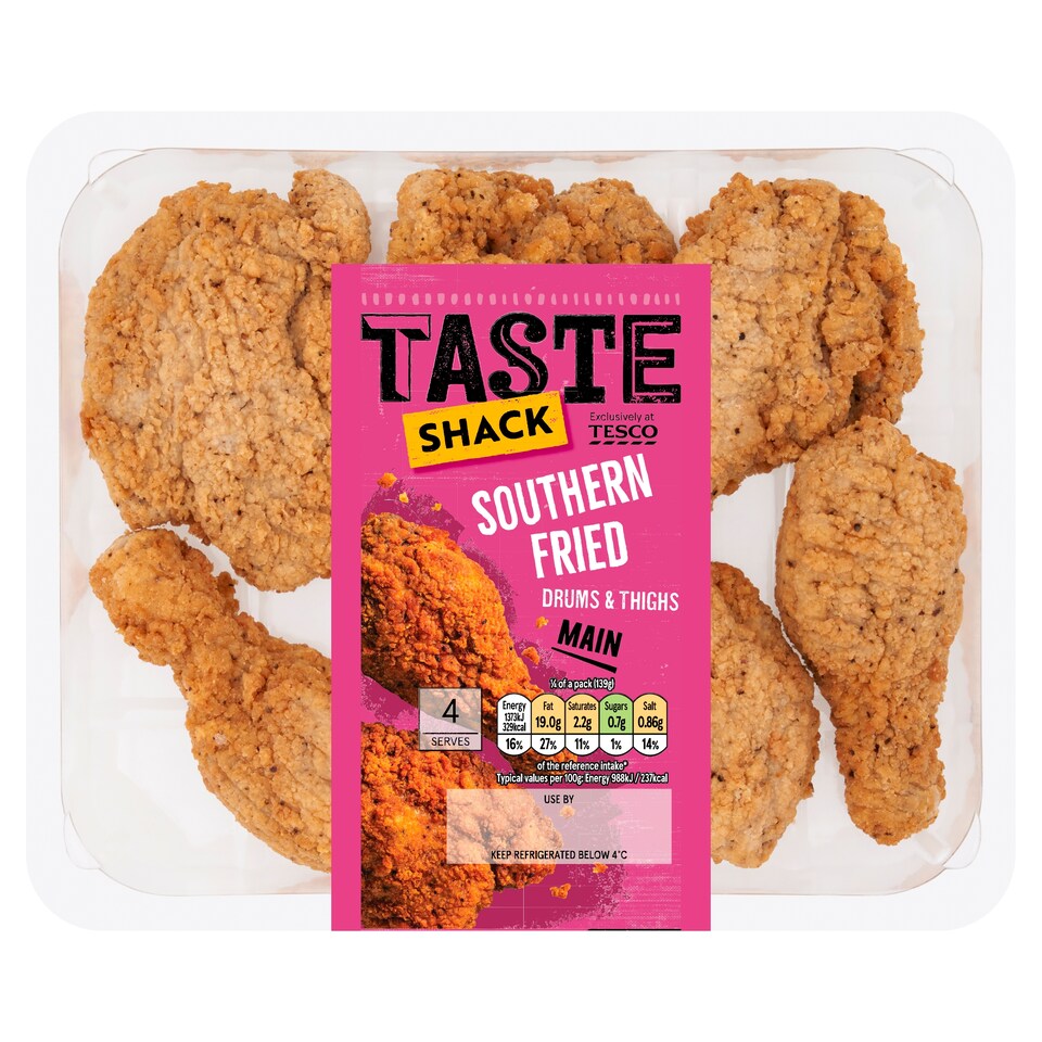 Taste Shack Southern Fried Drums & Thighs 800g