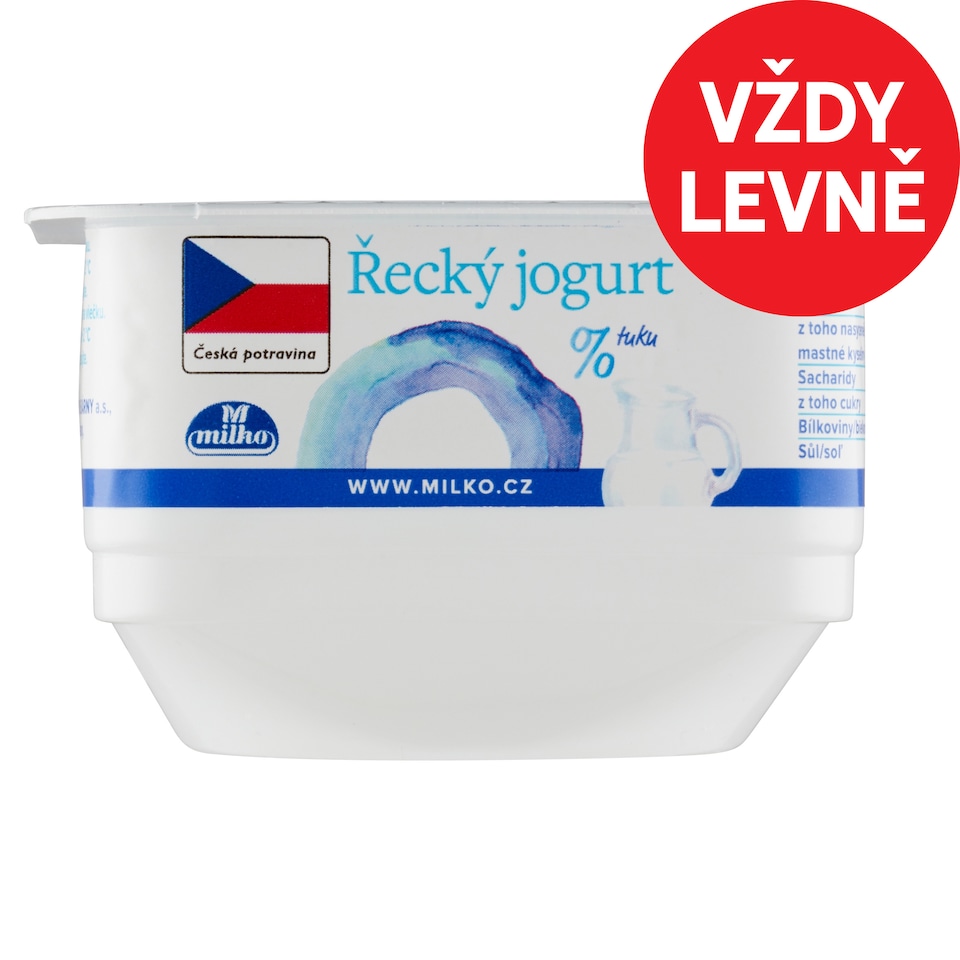 image 1 of Milko Greek Yogurt 0% White 140g