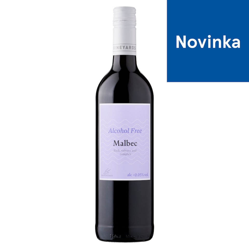 image 1 of Vineyards Malbec Non-Alcoholic Drink Made from De-Alcoholized Red Wine 750 ml