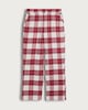 image 4 of F&F Cotton Blend Check Print Pyjama Bottoms in Multi Red