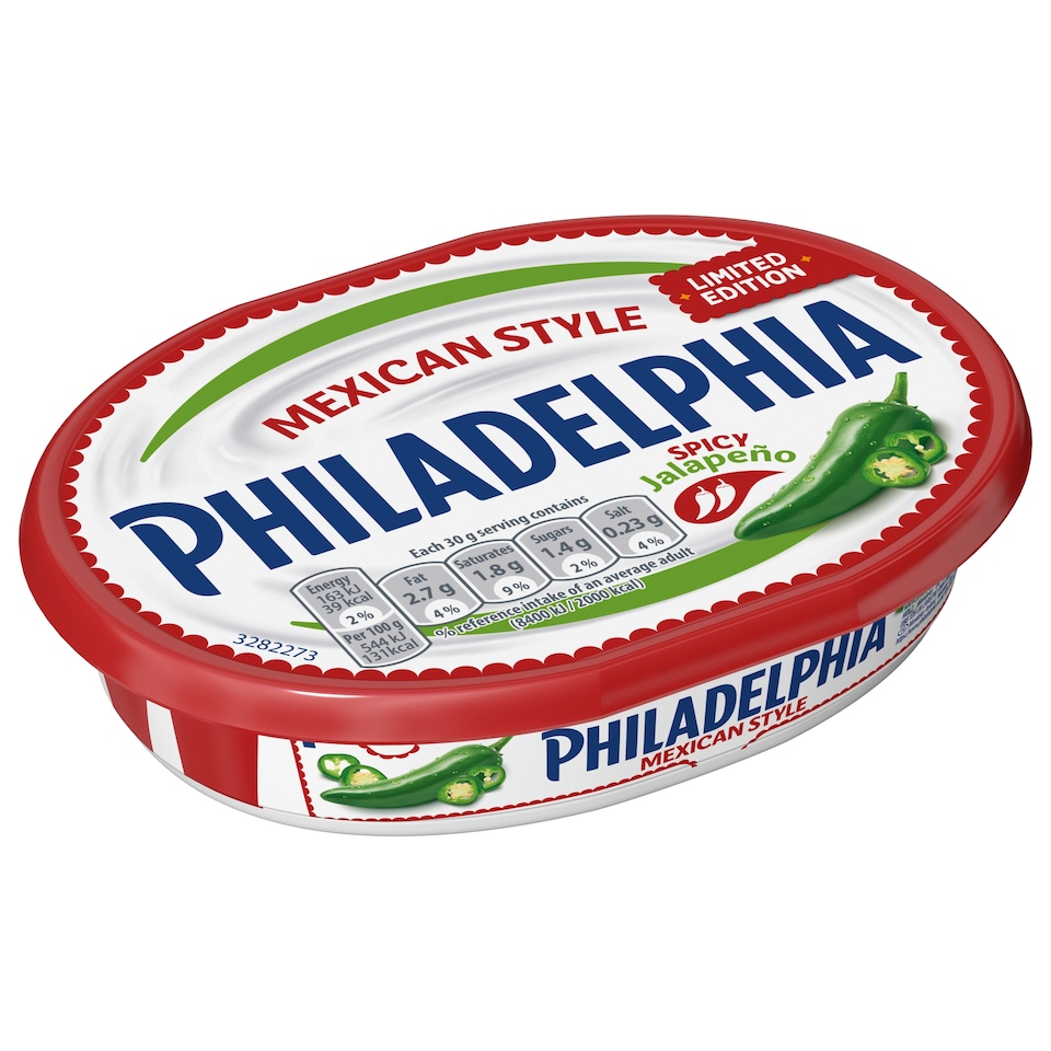 image 1 of Philadelphia Mexican Style Spicy Jalapeno Limited Edition Cheese 165g