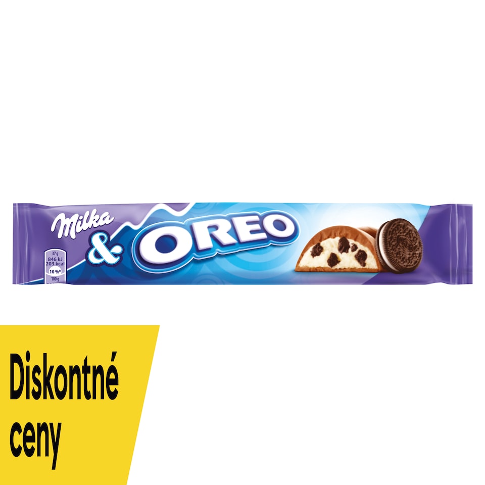 Milka tyčinka Oreo s kúskami sušienok v mliečnej čokoláde 37 g