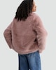image 3 of F&F Faux Fur Shawl Collar Coat in Pink