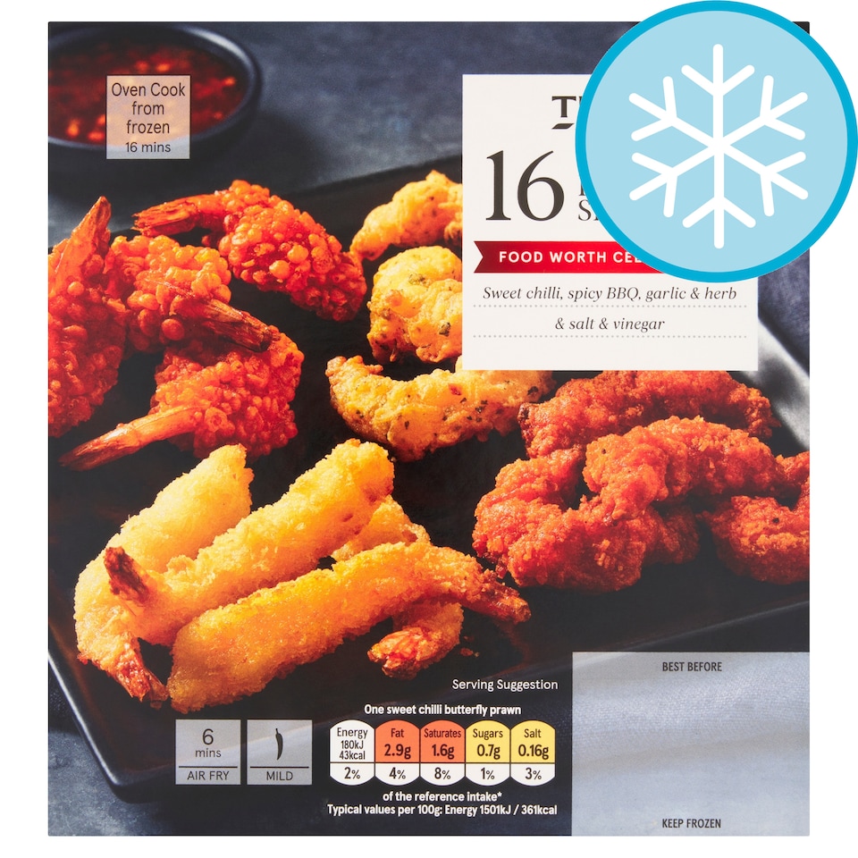 Tesco King Prawn Selection 16 Pack 180g