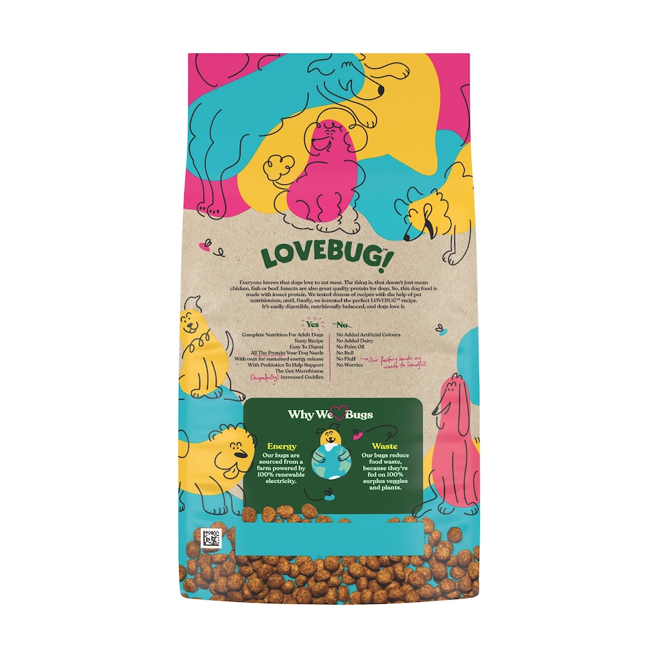 image 1 of LOVEBUG Dry Insect Protein Adult Dog Food 1kg