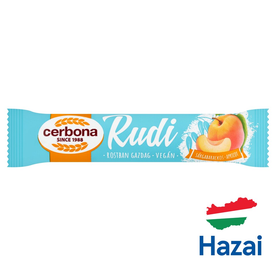 image 1 of Cerbona Rudi Oat Bar with Apricot Filling and Cocoa Coating 30 g