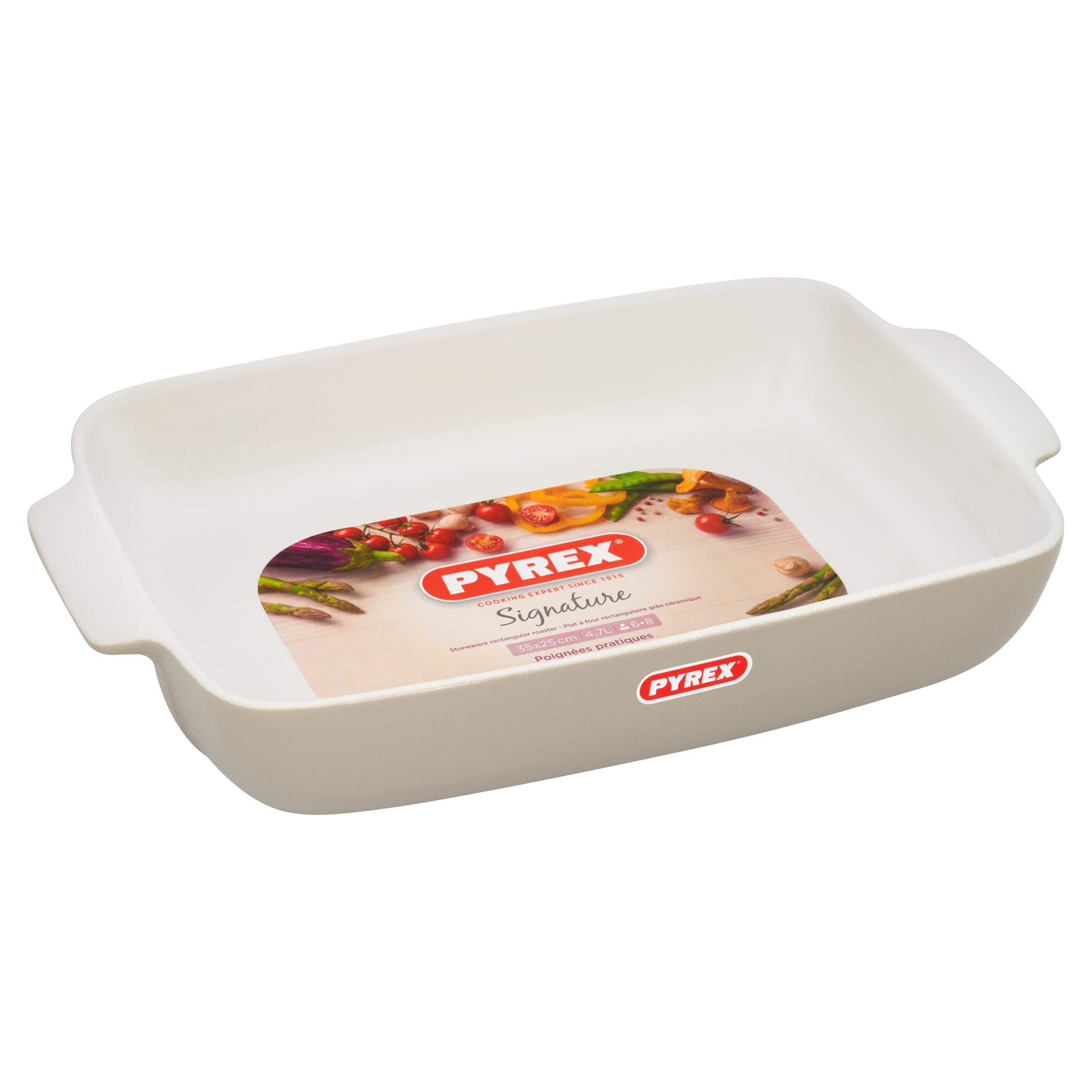Pyrex リフリジレーター　M２個　Ｓ４個　グーズベリー Pyrex Signature Large Grey Stoneware rectangular roaster 4.7L