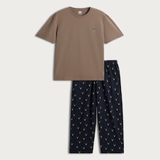 F&F Stag Print Pyjama Set in Multi