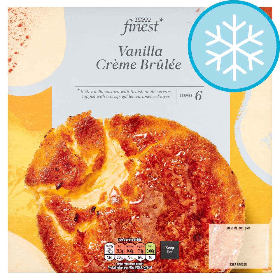 image 1 of Tesco Finest Vanilla Creme Brulee 395g
