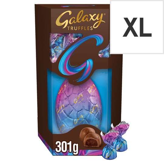 Galaxy Milk Chocolate Egg With Truffles 301G Tesco Groceries