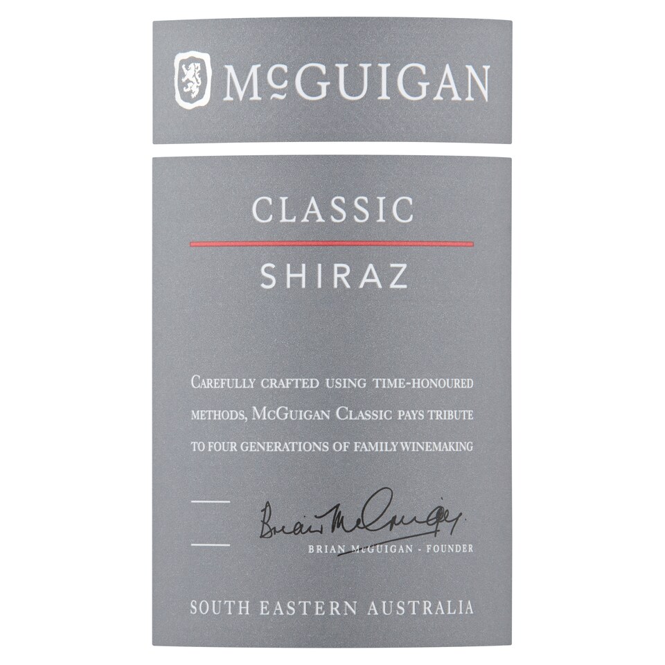image 1 of Mcguigan Classic Shiraz 75Cl