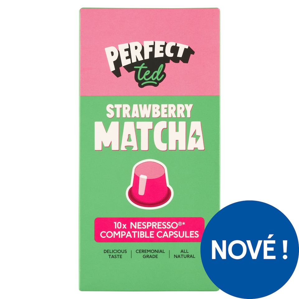 Perfect Ted Matcha Nespreso kompatibilní kapsle jahoda 10 x 5g (50g)