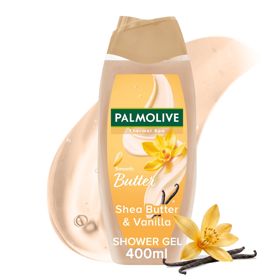 image 1 of Palmolive Thermal Spa Smooth Butter Shea Butter & Vanilla Shower Gel Body Wash 400ml