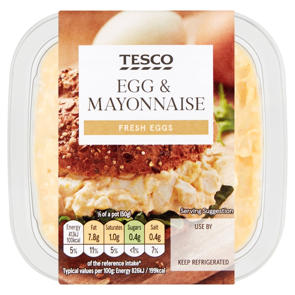 Tesco Egg Mayonnaise Sandwich Filler 270G Tesco Groceries