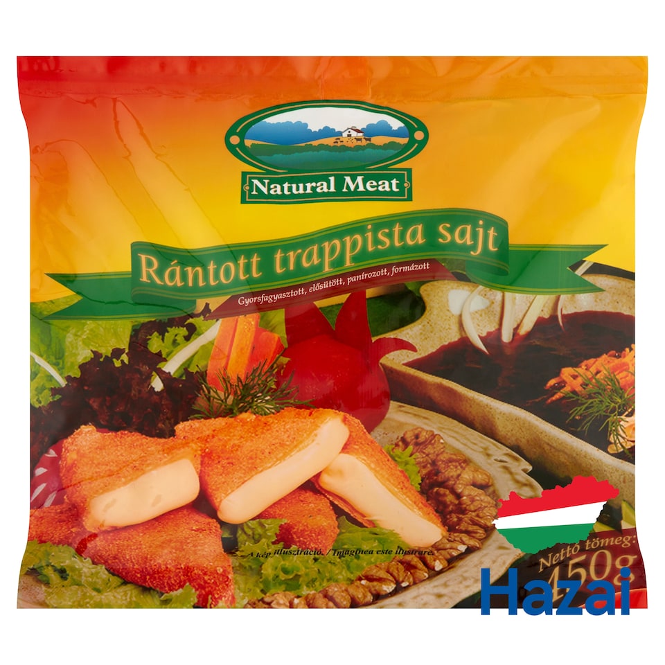 Natural Meat Quick-Frozen Breaded Trappist Cheese 450 g