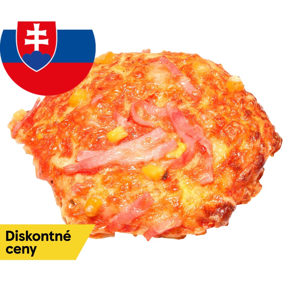 Tesco Mini Ham Pizza with Corn 75 g