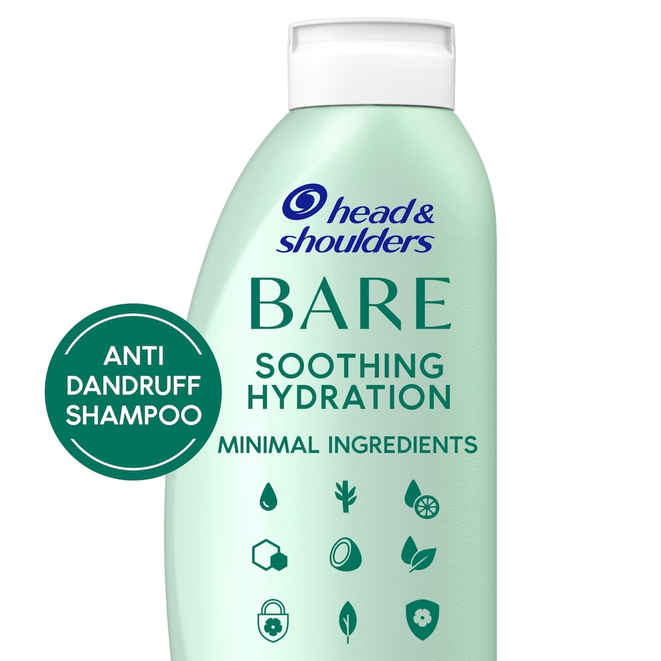 image 1 of Head & Shoulders Bare Soothing Hydration Anti Dandruff Shampoo 400Ml