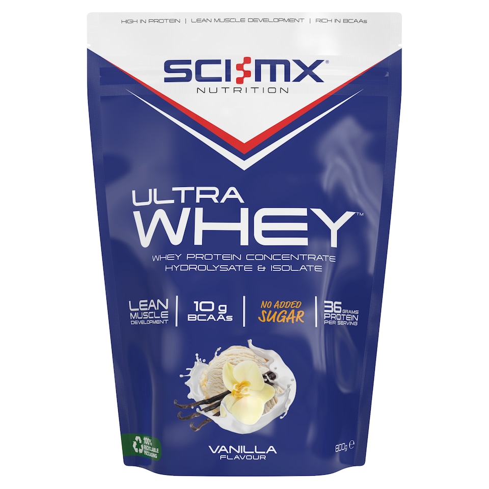 SCI-MX Ultra Whey Protein Powder - Vanilla 800g