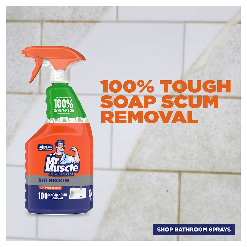 image 1 of Mr Muscle Platinum Bathroom Mandarin Orange 750Ml