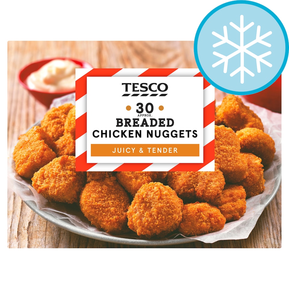 Tesco 30 Breaded Chicken Nuggets 450G