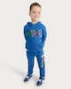 image 2 of Marvel Cotton Rich Hoodie and Joggers Set in Blue