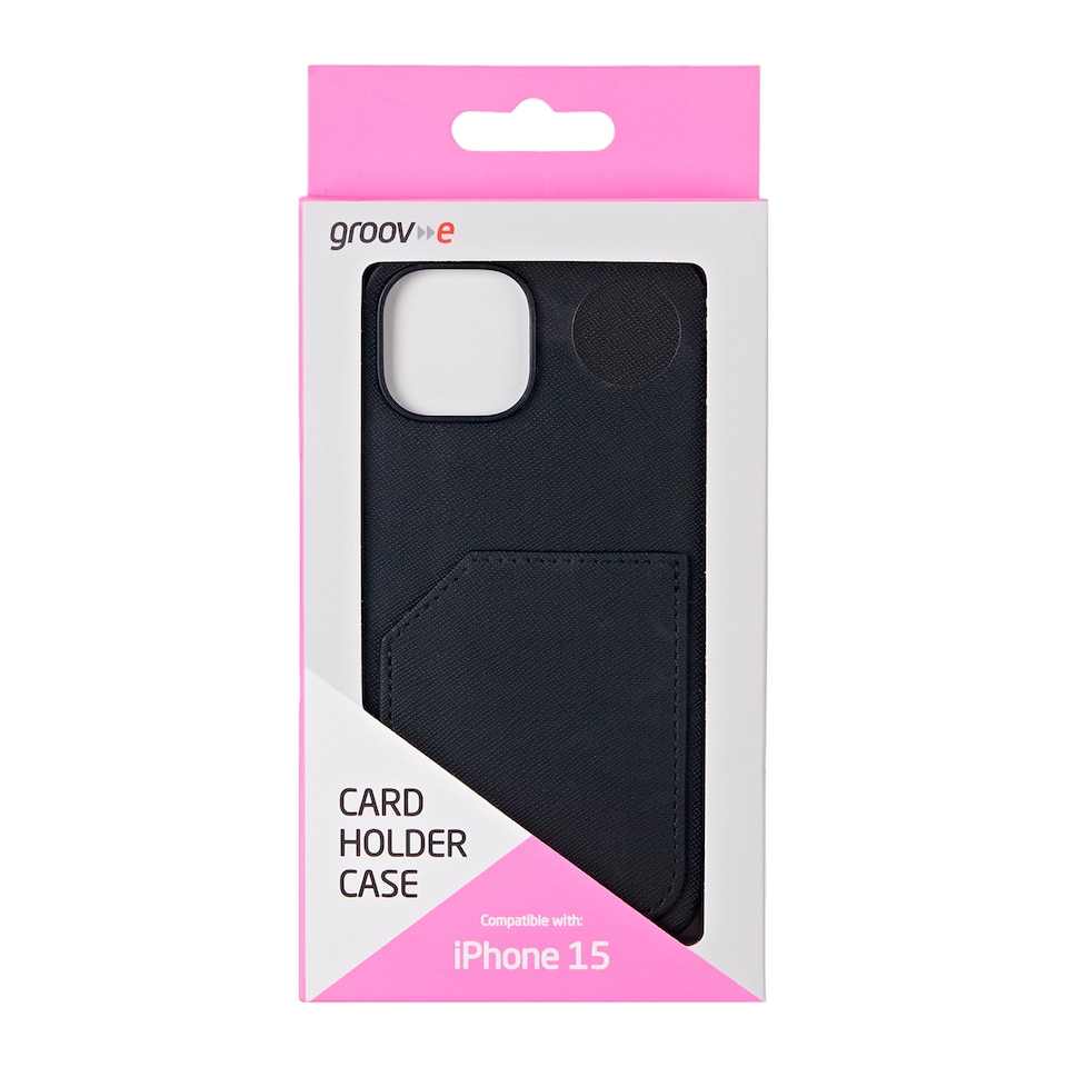 GROOV-E IPHONE 15 CARD HOLDER CASE