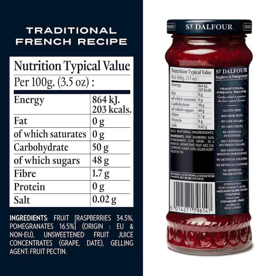 image 1 of St Dalfour Strawberry Fruit Spread 284G