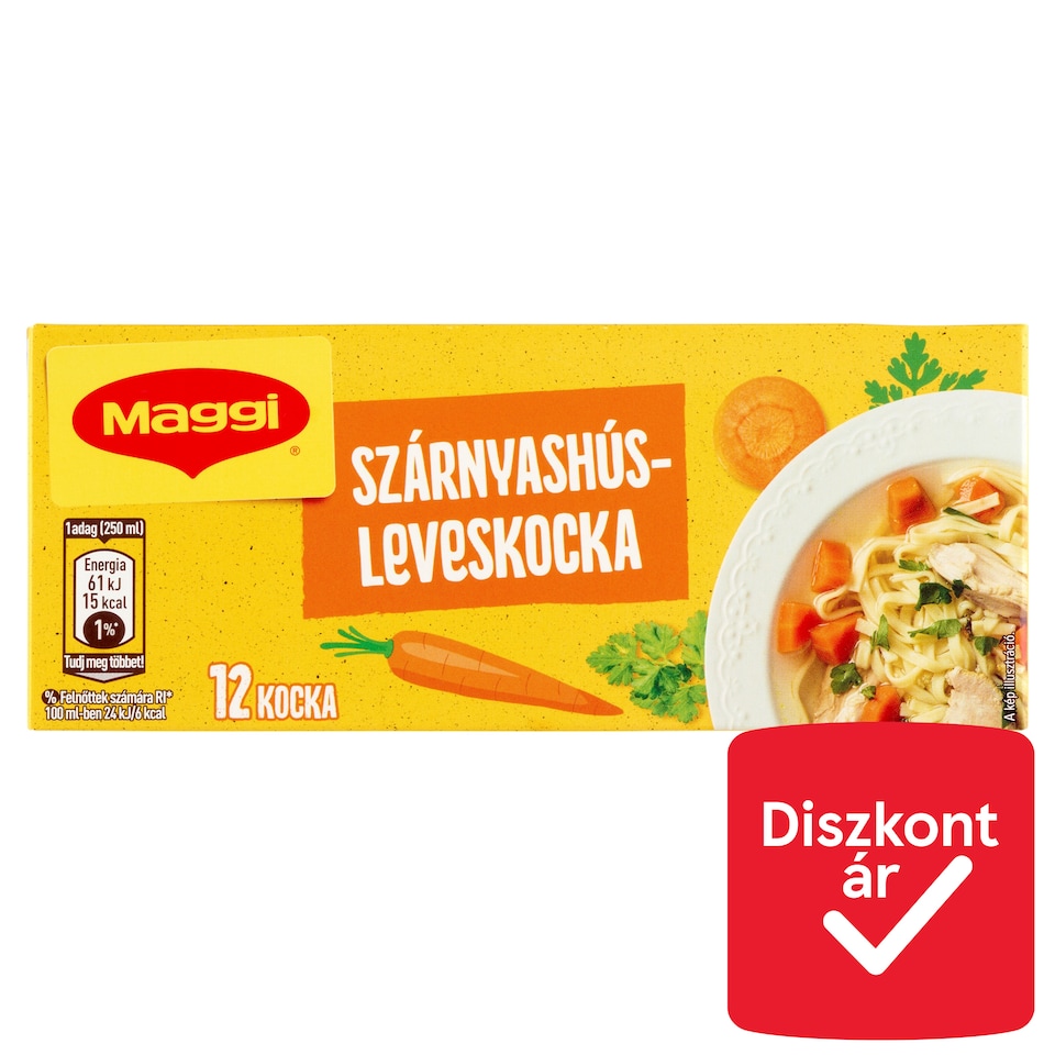 Maggi szárnyashúsleves-kocka 12 db 120 g  1. kép