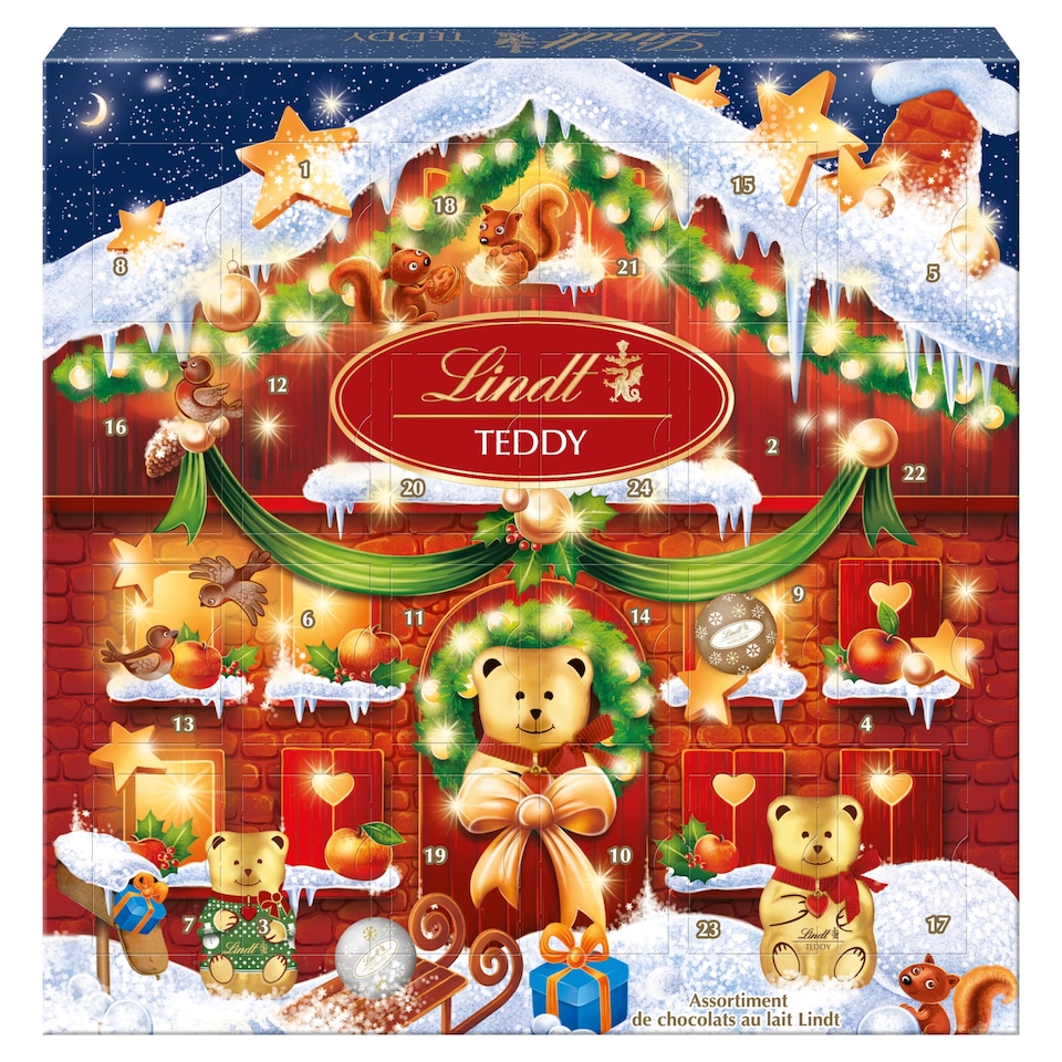 Lindt Teddy Advent Calendar 124 g