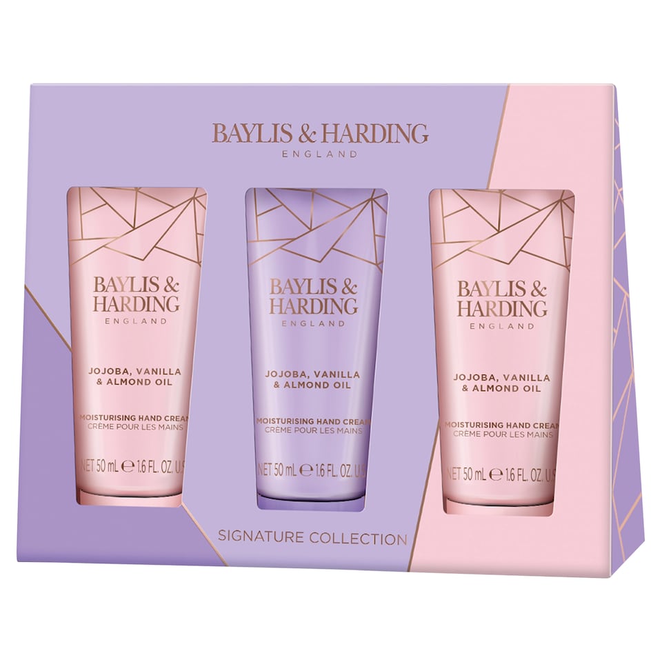 image 1 of Baylis & Harding Jojoba Vanilla & Almond Oil Hand Cream 3X50ml