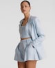 image 2 of F&F Pure Linen Tailored Single Breasted Blazer in Blue