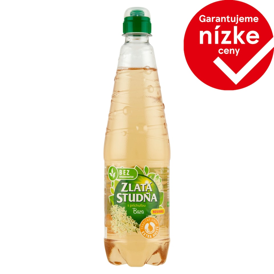 Zlatá Studňa Sirup s príchuťou bazy 0,7 l