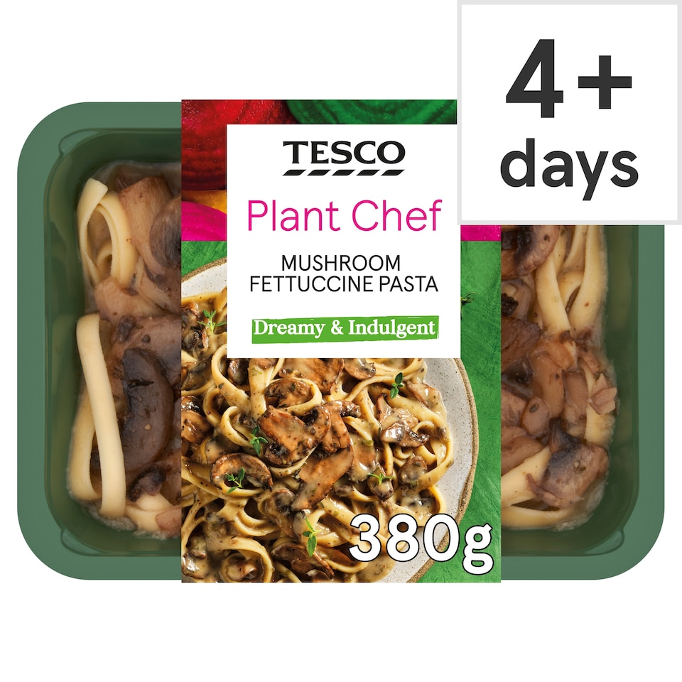 Tesco Plant Chef Mushroom Fettucine Pasta 380g