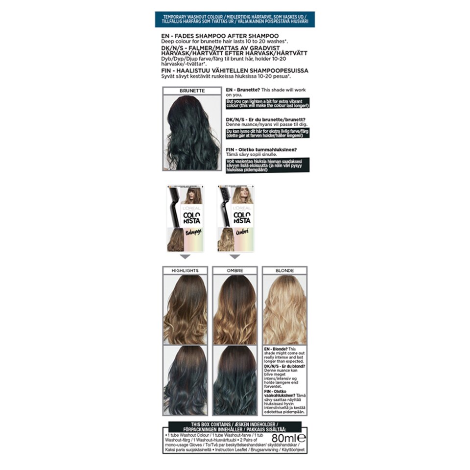 image 1 of Loreal Colorista W/Out Denim Blue S/Prmt Hair Dye