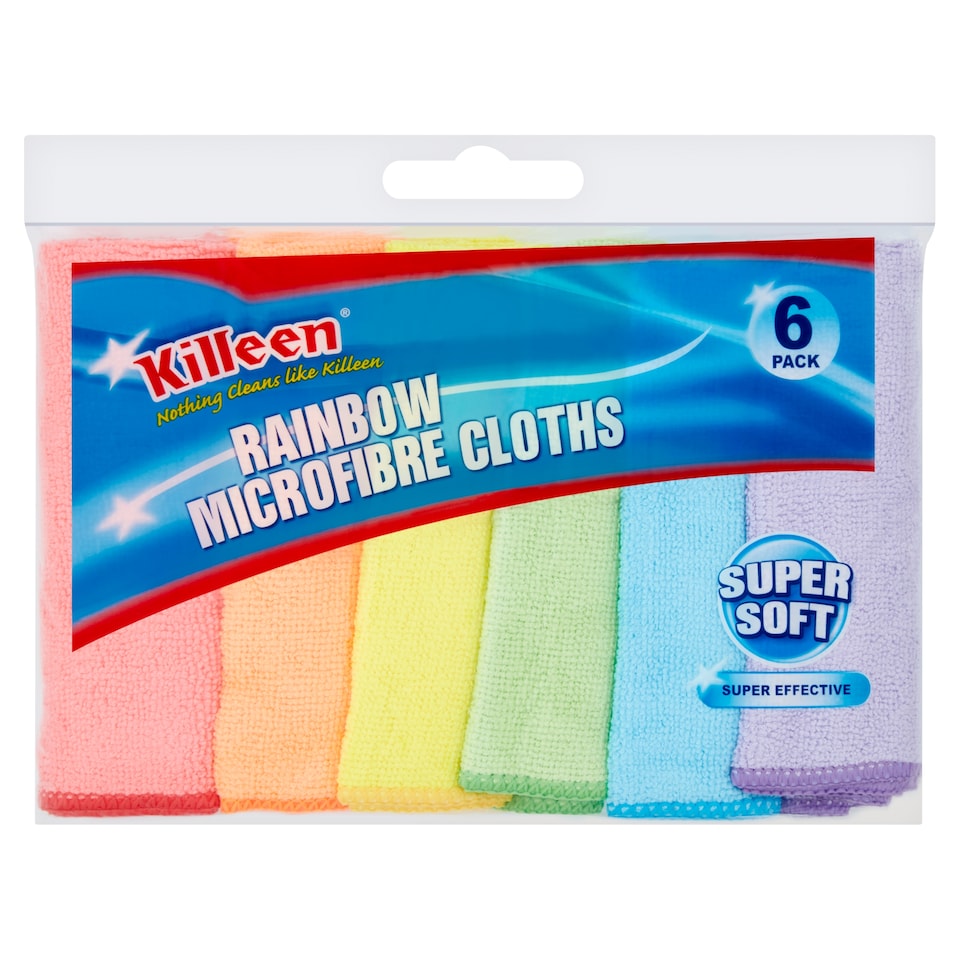 Killeen Mircofibre Cloths 6 Pack