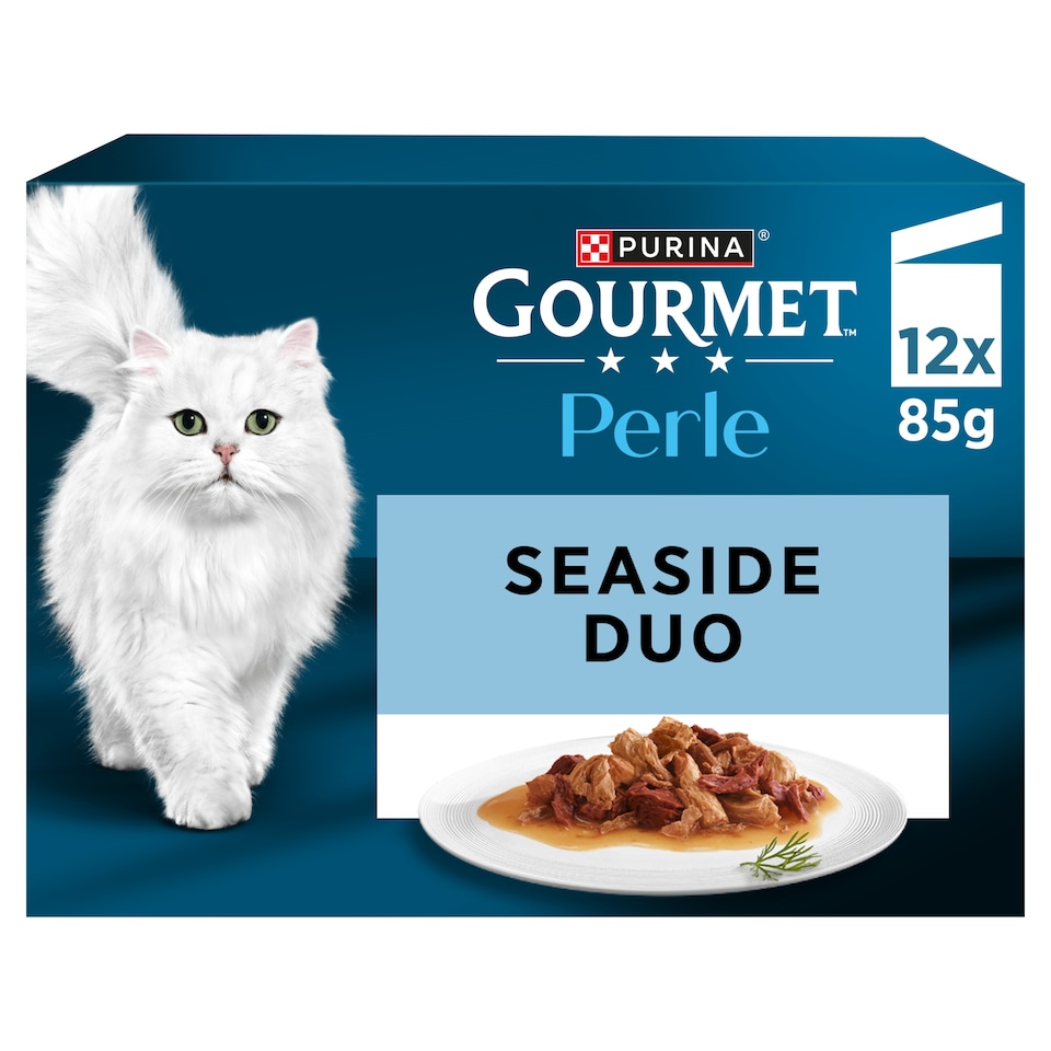 image 1 of GOURMET Perle Seaside Duo in Gravy Wet Cat Food 12x85g
