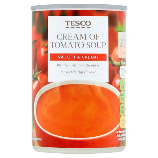 Tesco Cream Of Tomato Soup 295G Tesco Groceries