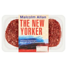 Malcolm Allan The New Yorker 2 Beef Burgers 350G