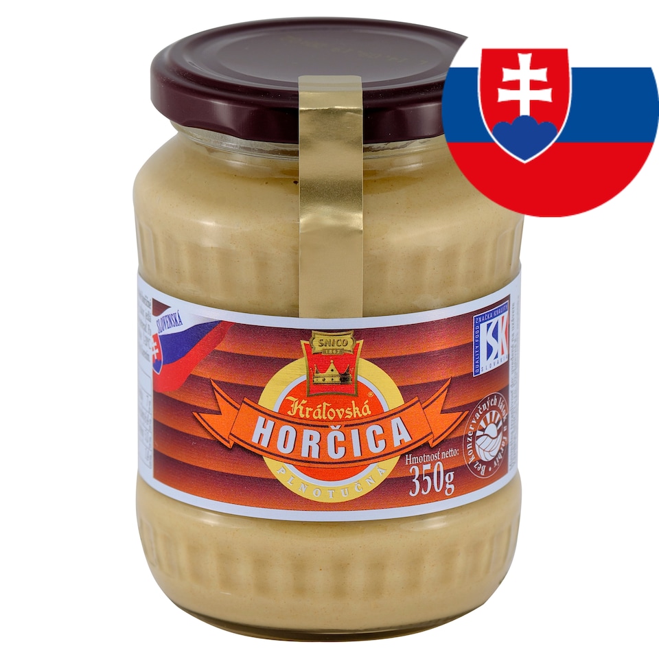 Snico Kráľovská Mustard Full Fat 350 g